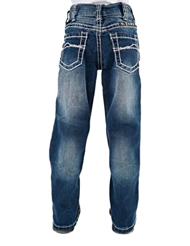 B. Tuff Western Jeans Boys Magnum Bootcut Button 16 Reg Medium BAGNUM3