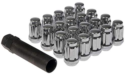 Image of Dorman 711-655 Chrome Spline Drive Acorn Nut Set M14-1.50 Compatible with Select Models, 21 Piece