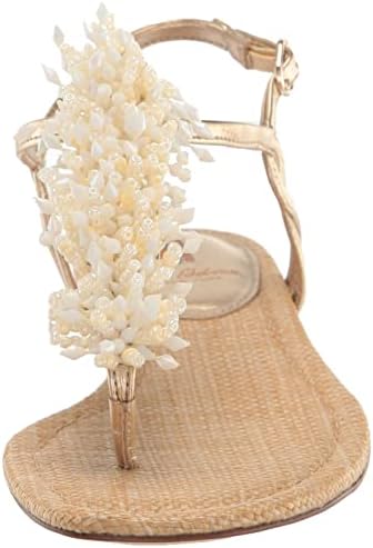 Sam Edelman Women's Brinda Flat Sandal, Gold Leaf, 5.5 | Image 1
