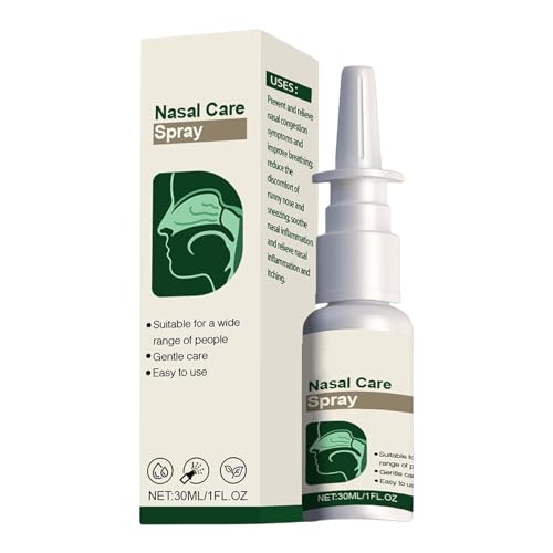 Gouttes Nasales Hydratantes 30ml | Solution Naturelle de Soin Nasal | Irrigation par Brumisation Douce | Soulage Sécheresse Nasale Hommes/Femmes/ | Respiratoire Longue Durée | Sans Co