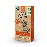 Café Royal Peru Espresso Bio Havelaar 100 Kapseln für Nespresso®* Kaffee Maschine - 8/10 Intensität - UTZ-zertifiziert Kaffeekapseln aus Aluminium