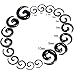 NewZenro Acrylic Spiral Snail Ear Tapers Plugs Tunnels Expander Gauges Twist Earrings Stretching Body Piercings Jewelry White Black 2 Pairs Set (9/16