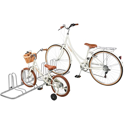 Soporte de suelo de bicicleta Retrospec Stash Rack estable con base de acero 6