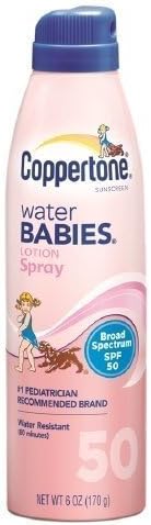 Coppertone Water Babies Lotion Spray SPF 50 6 fl oz (177 ml) by Coppertone