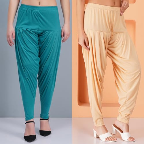Image of Buy That Trendz Patiala Salwar for Women Relaxed Fit Viscose Patiyala Salwar Harem Bottom Pants