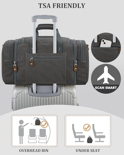 Image of Gonex Duffle Bag for Travel, Expandable 50L Overnight Weekender Gym Bag