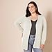 Amazon Essentials Women's Lightweight Long Sleeve Open-Front Cardigan Sweater (Available in Plus Size), Oatmeal Heather, Medium