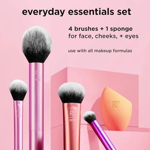 image for Real Techniques 6 Piece Everyday Essentials Makeup Brush Set, Includes