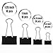 Mr. Pen- Binder Clips, 100 pc, Assorted Sizes, Black, Paper Binder Clips, Paper Clamps Assorted Sizes, Black Clips for Paper, Black Binder Clips, Office Clips Assorted, Metal Binder Clips