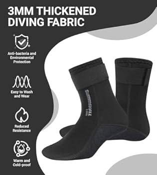 Duiksok 3 mm neopreen duiksokken, wetsuit sokken zanddicht