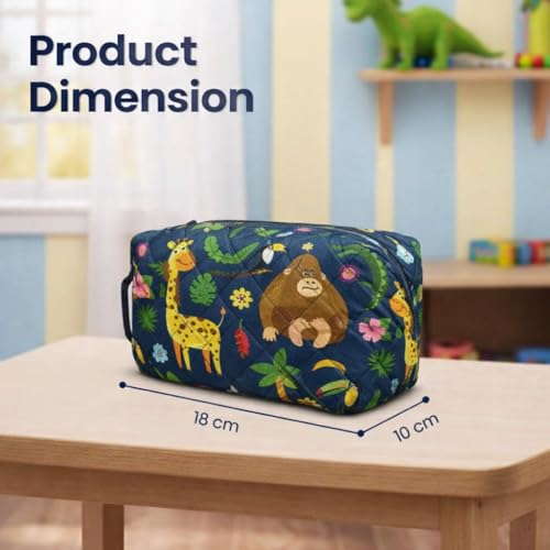 Image of MiniTravel Organizer | Multipurpose All-in-One Compact Durable, Lightweight, Waterproof, Bag | Travel Friendly Pouch | Ideal for Stationary, Medicines, Accessory (Animal Print)