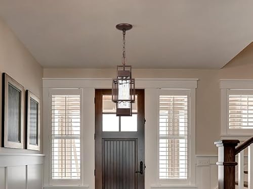 Partphoner PACL034AZ1 15 Inch Outdoor Indoor Pendant Light Exterior Hanging Lantern thumb #5