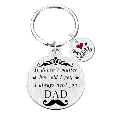 Dad Keychain from Daughter Father keychain It Doesn't Matter How