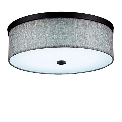 Plafonnier moderne LED 30W circulaire blanc avec tissu de 400mm