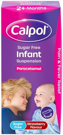 Calpol Sugar-Free Infant Suspension Paracetamol (1 x 100ml), Strawberry Flavour CalpolInfant with Paracetamol for Fever & Pain Relief, Suitable for 2+ Months Babies & Kids - View 3