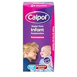 Calpol Sugar-Free Infant Suspension Paracetamol (1 x 100ml), Strawberry Flavour CalpolInfant with Paracetamol for Fever & Pain Relief, Suitable for 2+ Months Babies & Kids