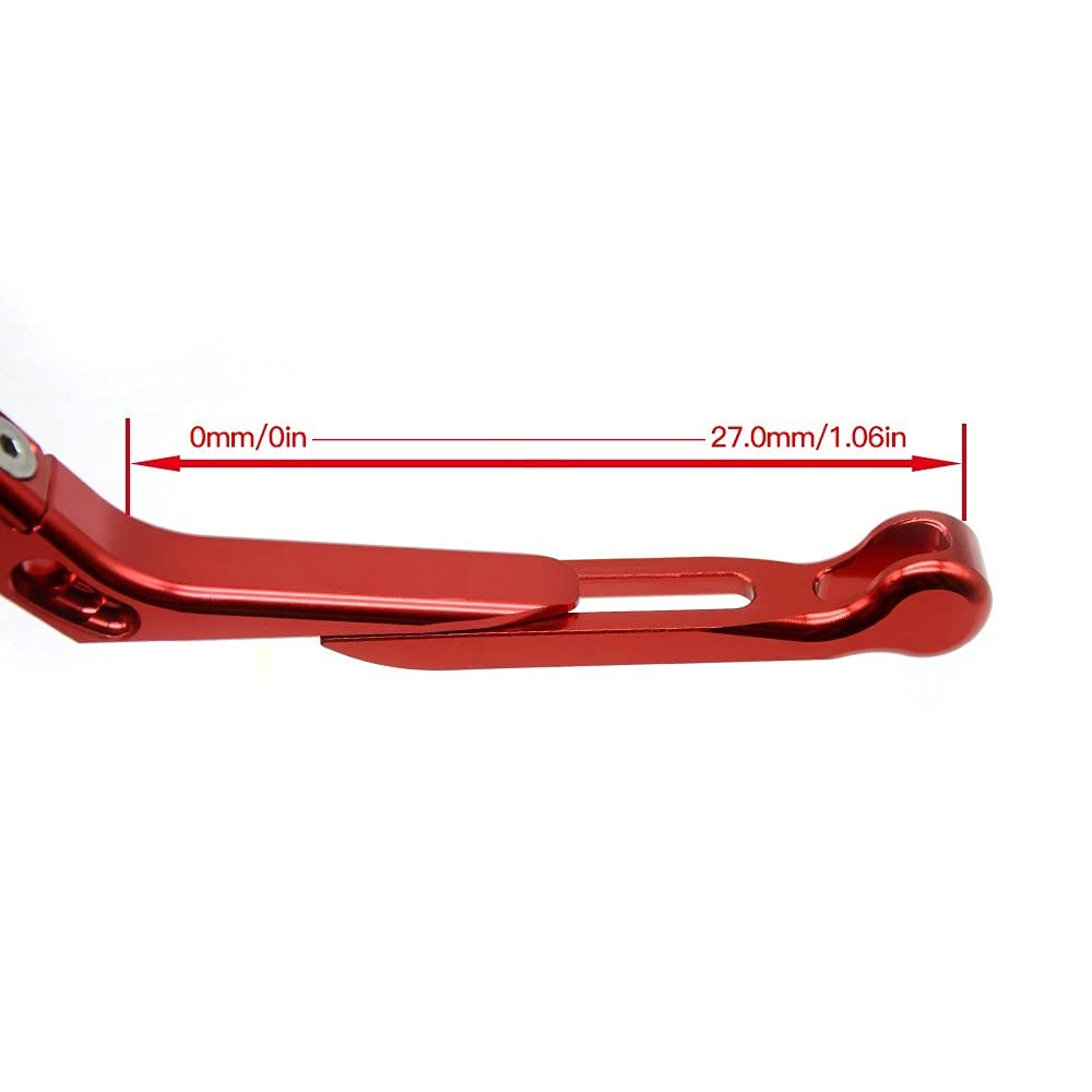 MotoFrizione Freno Moto Regolabile Allungabile Leve Freno Frizione Adattatore CB600F per Ho&nd-a CB600F 2007 2008 2009 2010 2011 2012 2013 Freno (Color : 4)