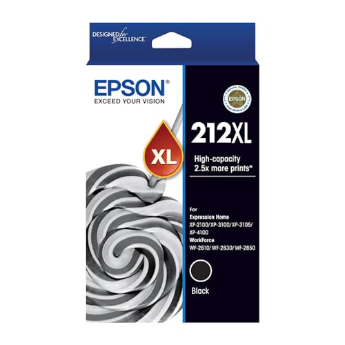 Cartouche encre noire Epson 212XL XP-5100 WF-2860 C13T02X192