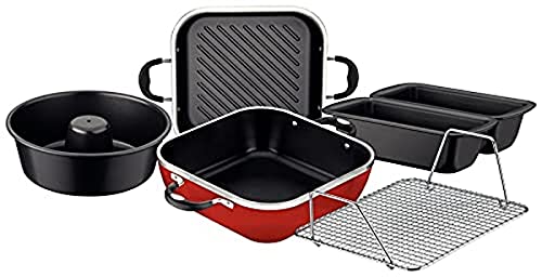 Kit Lyon 360 6Pcs Vermelho - Sortidos De Utensilios Para Uso Dome...