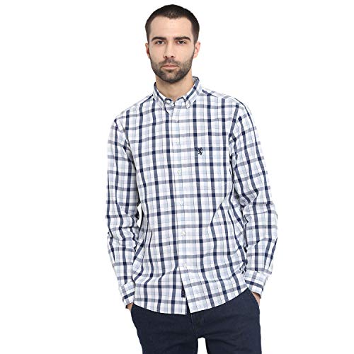 Image of Red Tape Men's Checkered Regular Fit Casual Shirt