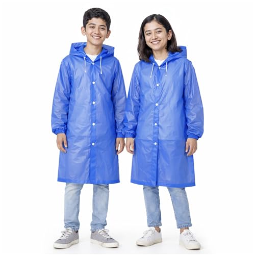Robustt Kids Eva Raincoat for Boys & Girls (8–16 Years) with Full...