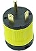 Journeyman-Pro NEMA TT-30P, 30 Amp, 125 Volt, Straight Blade Male RV Trailer Plug Connector, Black/Yellow Industrial Grade, Grounding 3750 Watts Generator TT30 (TT30P-YELLOW)
