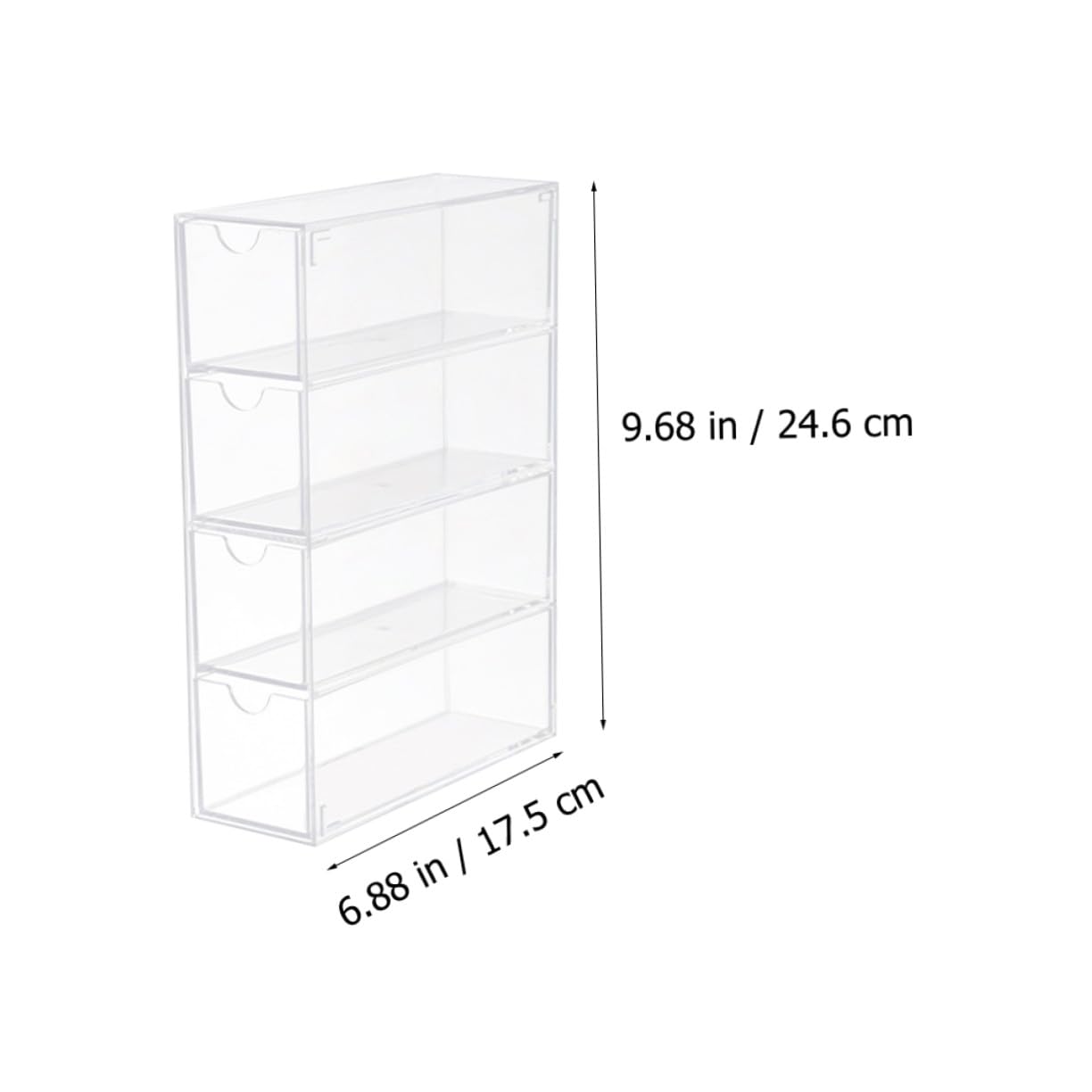 ifundom Caja de Almacenamiento para Gafas de Sol Resistente 4 Capas y 2 Unidades, Adecuado para Decoracion Colegio y Exhibición en Tienda de Gafas