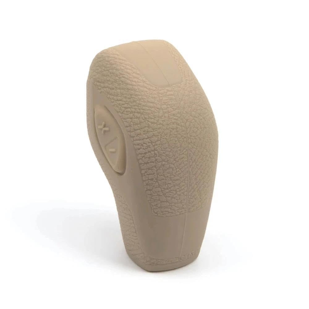 HYASDBWE Car Silicone Gear Shift Knob Cover for EcoSport for Escape for Fusion for C-Max Energi for Fiesta for Focus for Transit Van for Mondeo Gear Shifter Parts(Beige)
