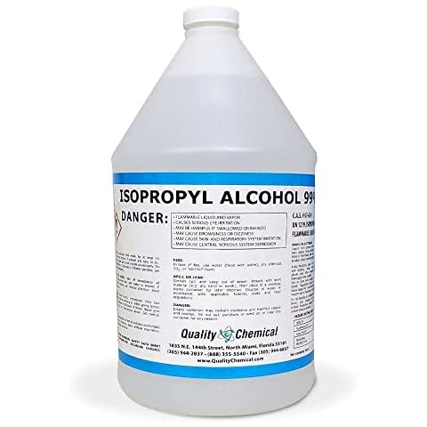 Quality Chemical - Super Premium - 99.9% Pure Isopropyl Alcohol (IPA) - Made in The USA - 1 Gallon - (4) 32 Fl Oz Bottles - Concentrated Isopropyl Alcohol Cover