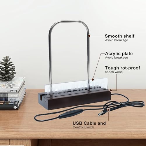 image for ZEDKEHO Now Playing Vinyl Record Stand - LED Light Vinyl Record Displa