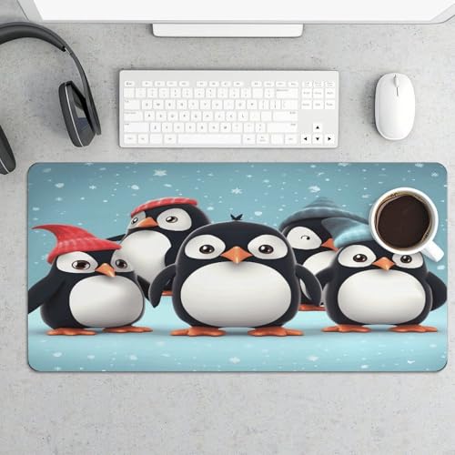 Cute Penguins5 Desk Pad Base Antideslizante 60x30 cm miniatura 5