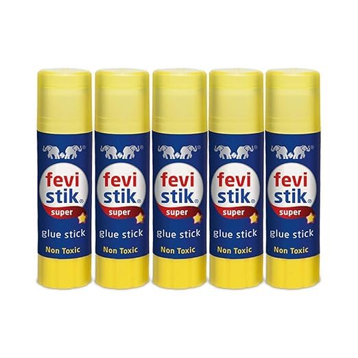 PMW - Fevistik Super Glue Stick Non-Toxic Transparent Adhesive 15GM - Pack of 5-picture-29