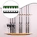 kowaku Fishing Rod Rack Wall Mount Fishing Pole Holder Lightweight Multifunctional 6 Slots Display Stand for Boat Shop Indoor Garage, Vertical Mount