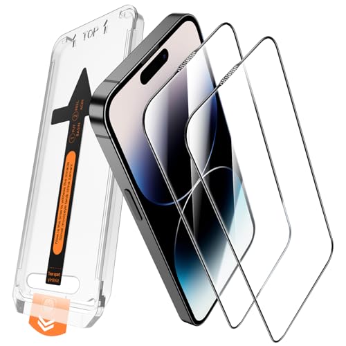 JEHOO 2 Pezzi per iPhone 14 Pro Vetro Temperato Pellicola