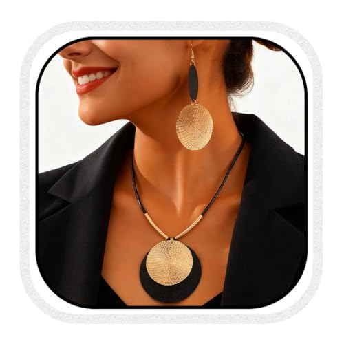 CLOACE Gold Pendant Necklaces Set Long Fashion Necklaces Sets Prom Jewelry Accessories for Women