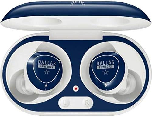 Skinit Decal Audio Skin Compatible with Samsung Galaxy Buds+ - Officially Licensed NFL Dallas Cowboys Blue Performance Series Design