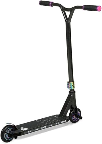 Miniatura 4 de Patinete para adultos, marco de aleación ligera con neumático de poliuretano de 4.331 in, rodamientos ABEC-9, clavijas de acrobacias extraíbles