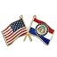Missouri and USA Gold-Colored Plated