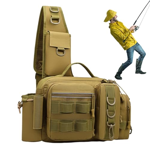 Sac à dos d'équipement de pêche ergonomique avec grand volume de rangement