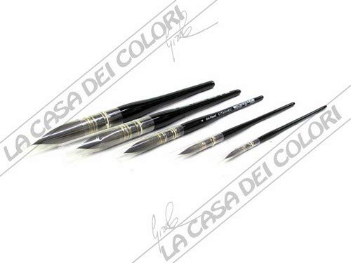 Da Vinci Watercolor Series 498 Casaneo Paint Brush, Round Quill New Wave Synthetics, Size 0 #TOP2