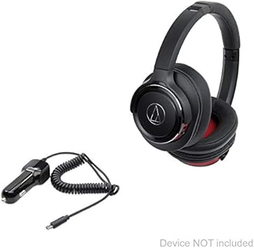 Amazon Com Audio Technica Ath Ws660bt Car Charger Boxwave Car Charger Plus Car Charger And Integrated Cable For Audio Technica Ath Ws660bt Black Cell Phones Accessories