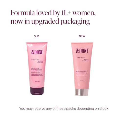 Image of &Done Anti Frizz Conditioner | Deep Conditioned Frizz Controlled Hair For 48 hrs | For Dry & Frizzy Hair | Powered By Olive Squalane & Vitamin E| Repairs Bonds & Controls Breakage| Compatible with Chemically Treated Hair | SLS & Paraben Free | 200ml
