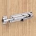 SINJEUN 20 Pack 5 Inch Barrel Bolt, Stainless Steel Slide Lock, Thickened Door Latch Slide Latch Lock with 120 Mounting Screws, Sliding Latch Hardware for Security and Privacy, Silver