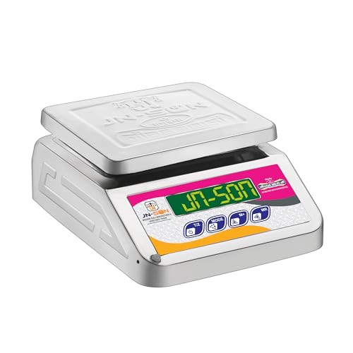 Image of 5-10 KG MICRO MINI SS DAI F.B. 4VOLT Weighing Machine /Weighing Scale of 88mm Gattu 40kg Pencil 40kg for Shop and commercial purposes. (4v with battery with Stamping -pencil)