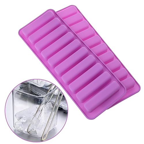 Molde para cubitos de hielo de silicona rosa miniatura 6