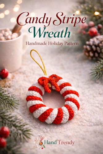 Twisted Crochet Wreath Ornament Pattern: An elegant crochet pattern for a modern handmade Christmas wreath. (Christmas Crochet Pattern Collection Book 1)