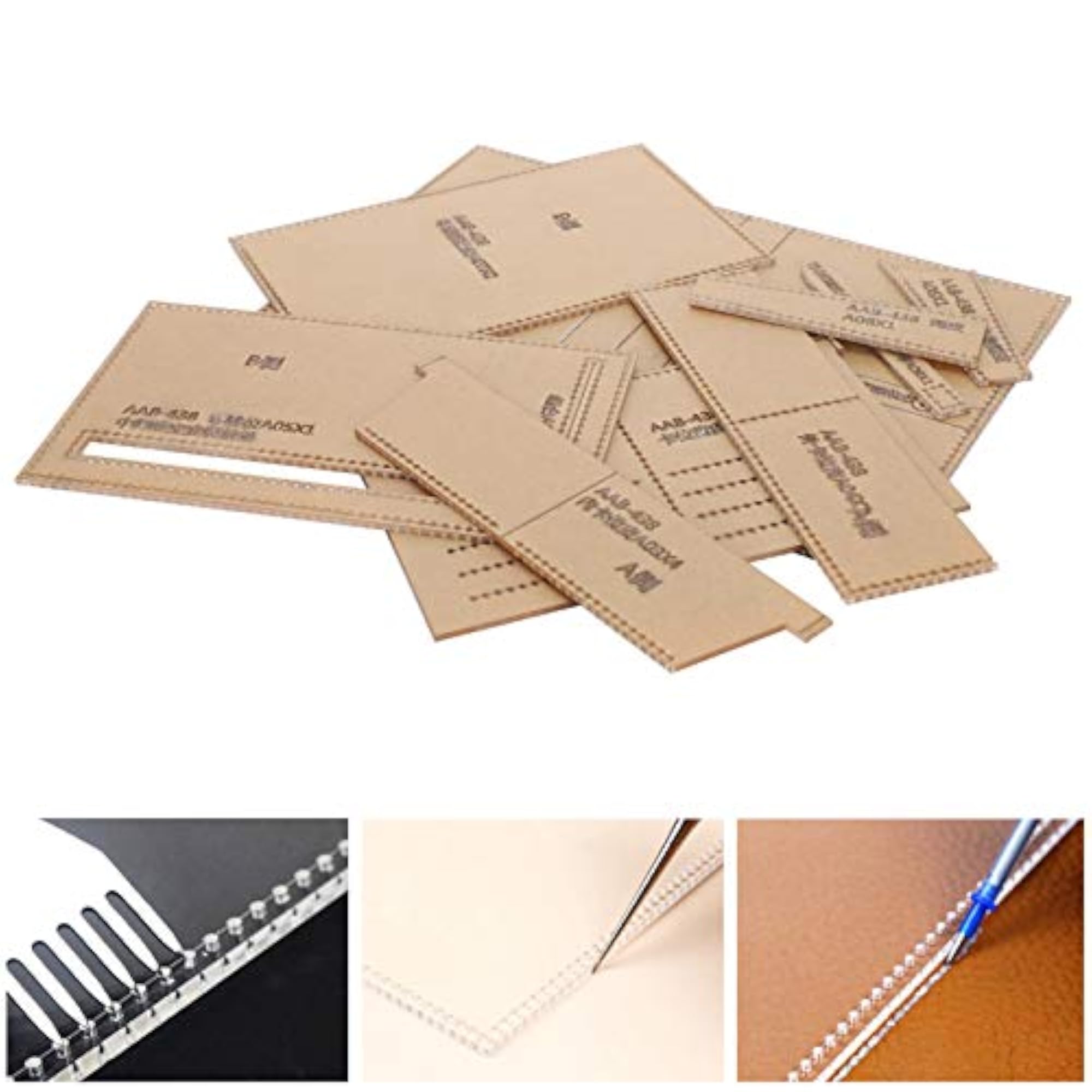 Acrylic Leather Pattern Template for DIY Handbags