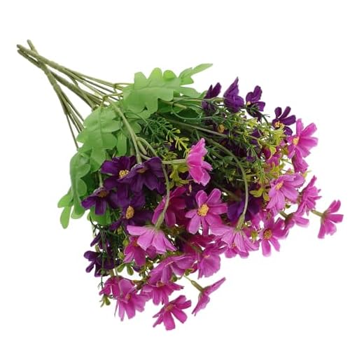 TOPBATHY 3 Piezas Novia Gerbera Morada Artificial