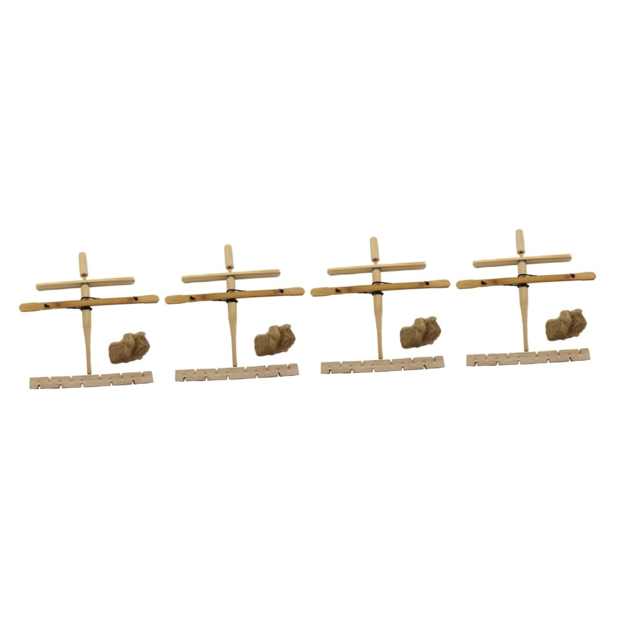 VANZACK 4ensembles Extérieur Kit De Démarrage De Feu Bois Naturel pour Camping Perceuse à Friction Équipement De Sécurité Plein Air pour Situations Urgence Et Activités De Plein Air