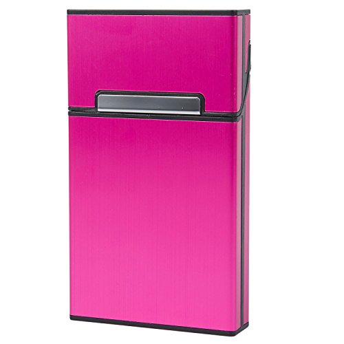 Preisvergleich Produktbild Summerwindy Neue Ultraduenne Mode Rohre Kreative Persoenlichkeit Zigarettenetui Schlank Metall Zigarettenschachtel Geschenkbox Frauen Zigarettenspitze (Rosa)